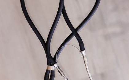 A heart-shaped stethoscope symbolizing compassionate, personalized hormone care for women.